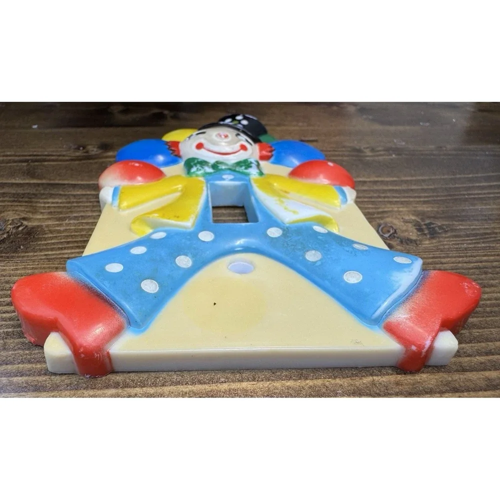 Vintage‎ 1975 Nursery Originals Clown Light Switch Plate Cover Hong Kong